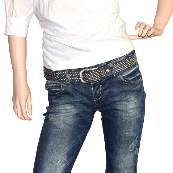 b.belt Cintura con borchie in pelle