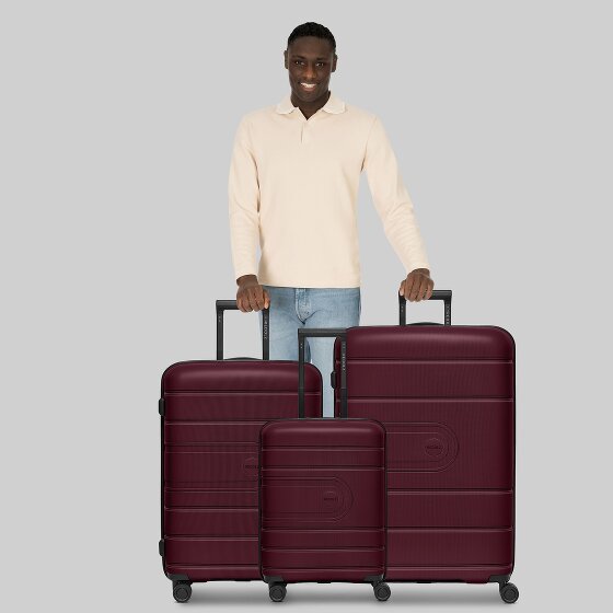 Redolz Essentials 11 4 ruote Set di valigie 3 pezzi con piega di espansione