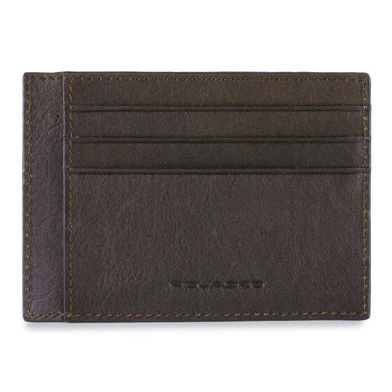 Piquadro Black Square Custodia per carta di credito Pelle 11 cm