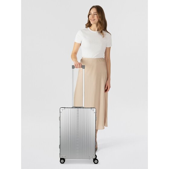 Aleon Carrello Traveler a 4 ruote in Alluminio da 67 cm con borsa per indumenti