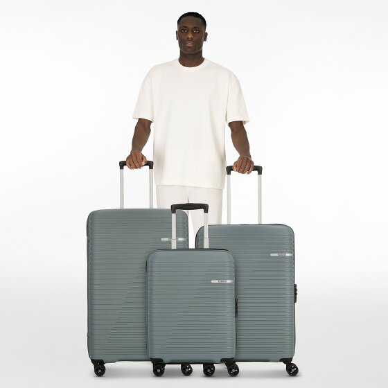 American Tourister Liftoff 4 ruote Set di valigie 3 pezzi con piega di espansione