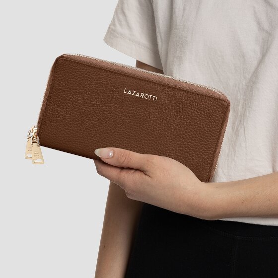 Lazarotti Bologna Leather Portafoglio Protezione RFID Pelle 20 cm