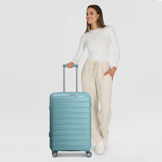 Franky London 4 ruote Carrello M 65 cm con piega di espansione