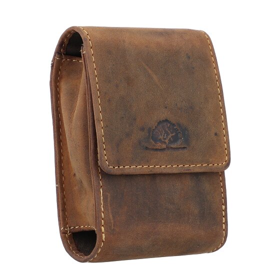 Greenburry Portasigarette vintage in pelle 7,5 cm