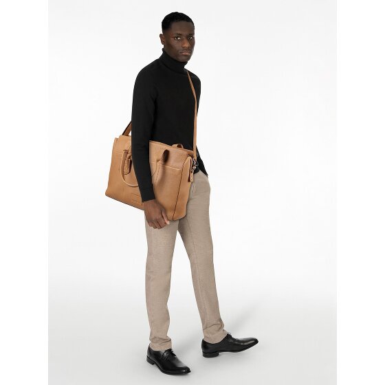 Burkely Soft Skylar Borsa shopper Vera Pelle 40 cm Vano porta PC