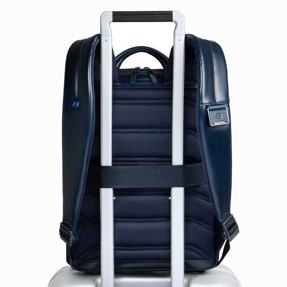 Piquadro Blue Square Zaino da giorno Protezione RFID Pelle 37 cm Scomparto per laptop