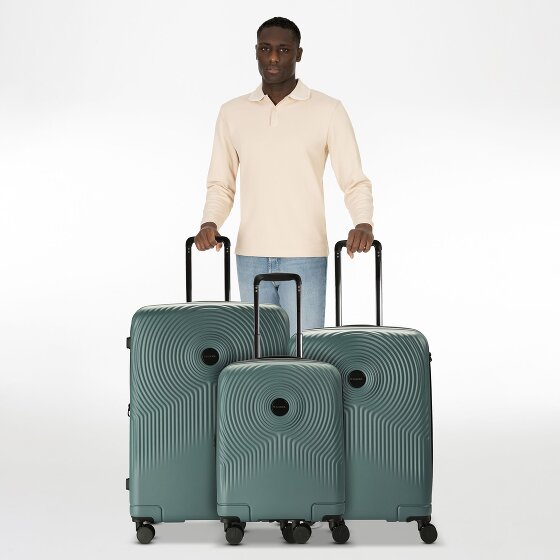 Gabol Radar 4 ruote Set di valigie 3 pezzi con piega di espansione