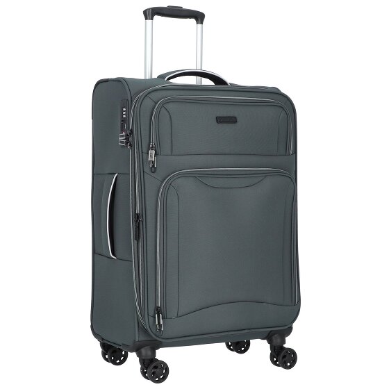 d&n Travel Line 9204 4 ruote Set di valigie 3 pezzi con piega di espansione