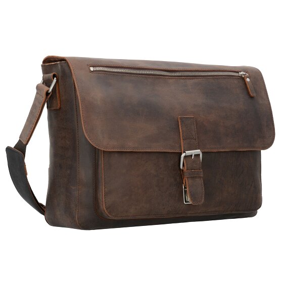 Leonhard Heyden Salisbury Messenger in pelle 40 cm con scomparto per laptop Leonhard Heyden Salisbury Messenger in pelle 40 cm con scomparto per laptop