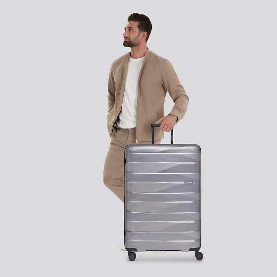 Bergpfeil Trolley da viaggio a 4 ruote L 75 cm con piega ad espansione