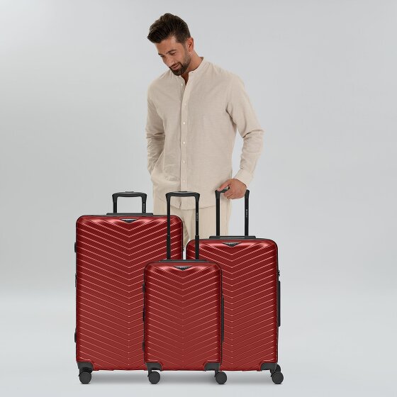 Redolz Essentials 18 4 ruote Set di valigie 3 pezzi con piega di espansione