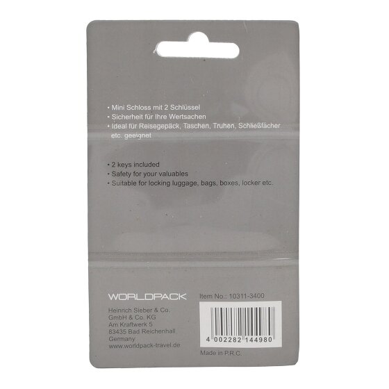 Worldpack Reiseaccessoires Blocco bagagli 3 cm