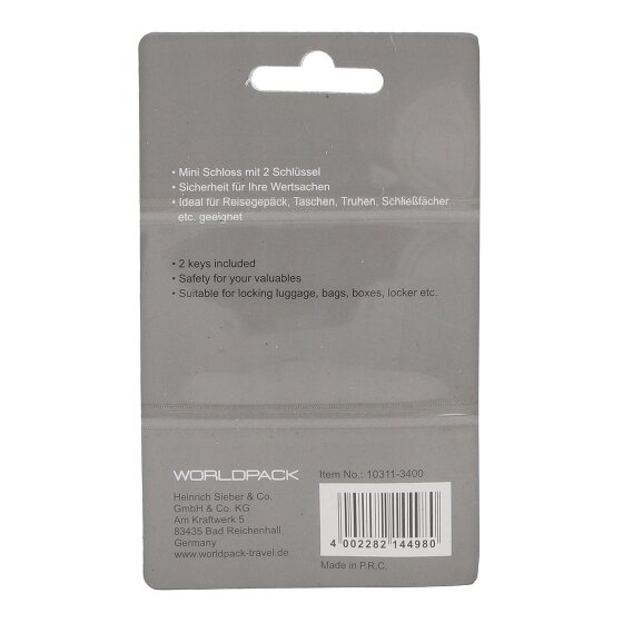 Worldpack Reiseaccessoires Blocco bagagli 3 cm
