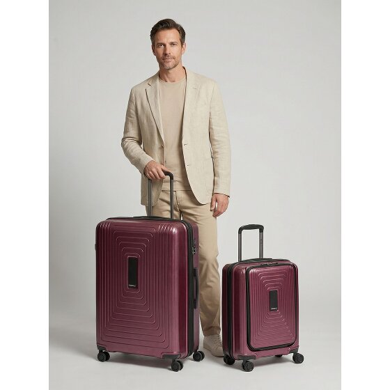 Redolz Set di valigie Essentials 14 a 4 ruote 2 pz. scomparto per laptop con piega elastica