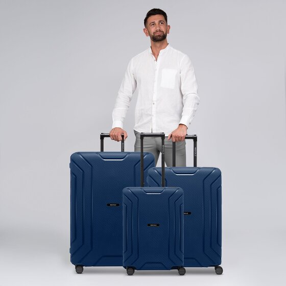 Redolz Set di valigie Essentials 15 a 4 ruote 3 pezzi con chiusura a tre punti