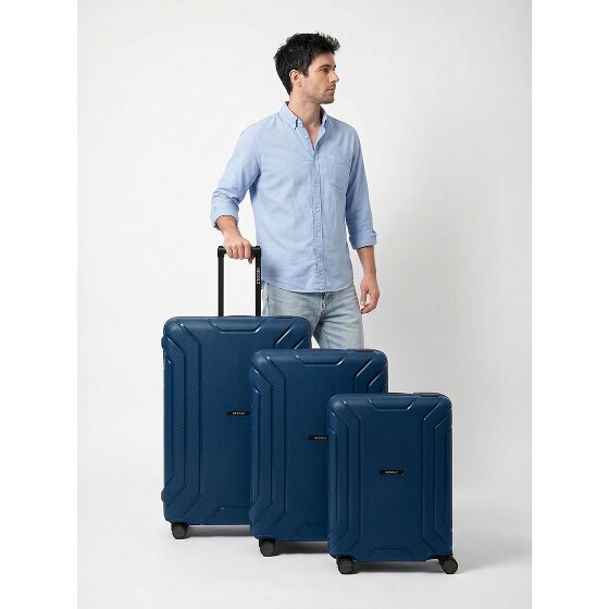 Redolz Set di valigie Essentials 15 a 4 ruote 3 pezzi con chiusura a tre punti