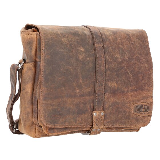 Pride and Soul Messenger in pelle con scomparto per laptop da 37 cm