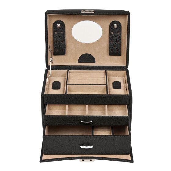 Windrose Beluga Scatola per gioielli Pelle 21.5 cm