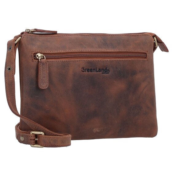 Greenland Nature Montenegro Borsa a tracolla RFID in pelle 28 cm