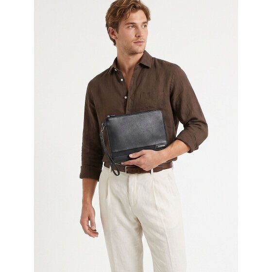 Samsonite Pro-Dlx 6 Borsa da uomo Protezione RFID Vera Pelle 21 cm