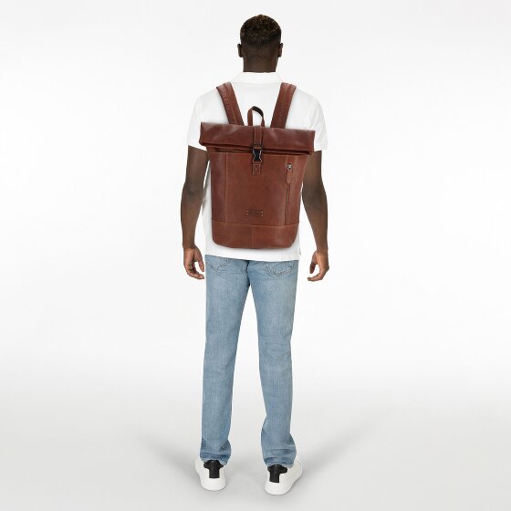 Jack Kinsky Porto Zaino da giorno Pelle 43 cm Scomparto per laptop