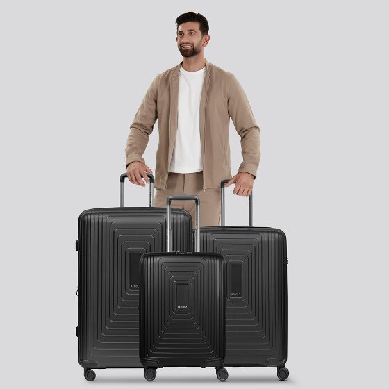 Redolz Essentials 14 4 ruote Set di valigie 3 pezzi con piega di espansione