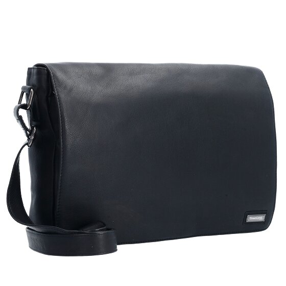 Greenland Nature Messenger in pelle nappa nera 38 cm