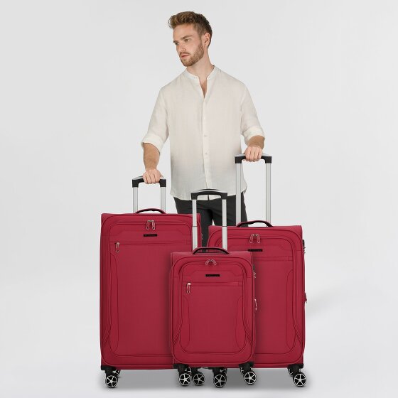 Cocoono Monterrey 4 ruote Set di valigie 3 pezzi con piega di espansione Cocoono Monterrey 4 ruote Set di valigie 3 pezzi con piega di espansione