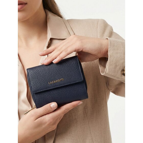 Lazarotti Portafoglio Bologna in pelle con zip 12 cm