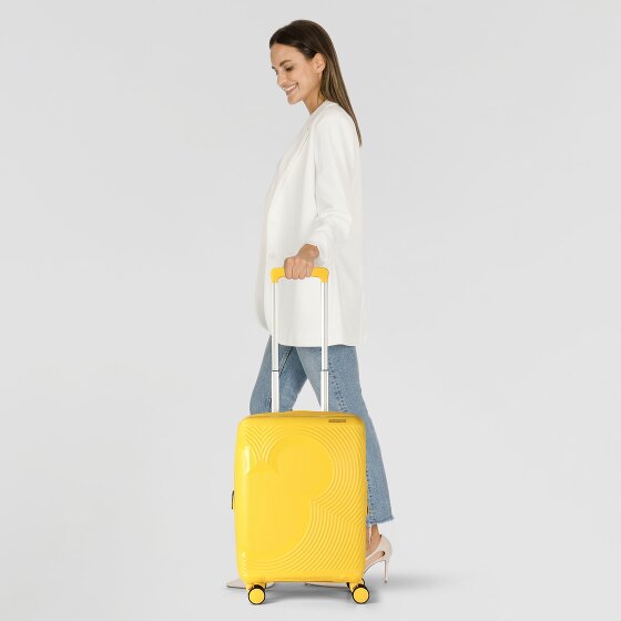 American Tourister Mickey Magic 4 ruote Carrello della cabina 55 cm con piega di espansione