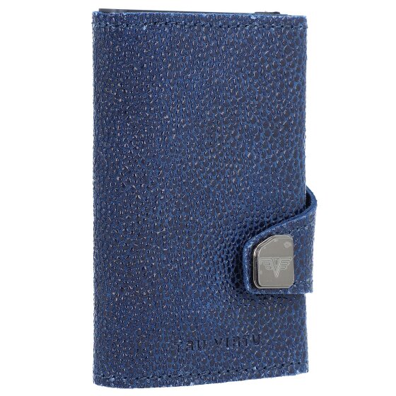 Tru Virtu Custodia per carte di credito Click & Slide Portafoglio RFID in pelle 6,5 cm