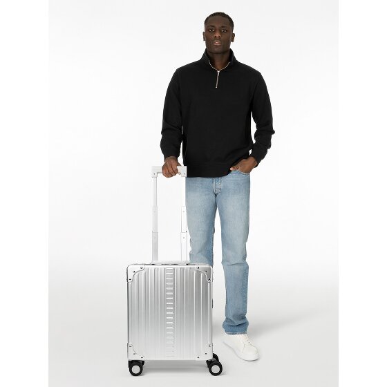 Aleon Trolley cabina Business a 4 ruote in Alluminio, 42 cm, con scomparto per laptop