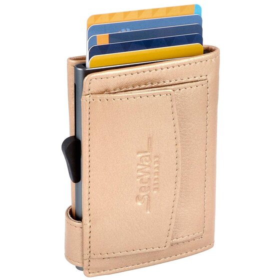 SecWal Custodia per carte di credito RFID in pelle 7 cm