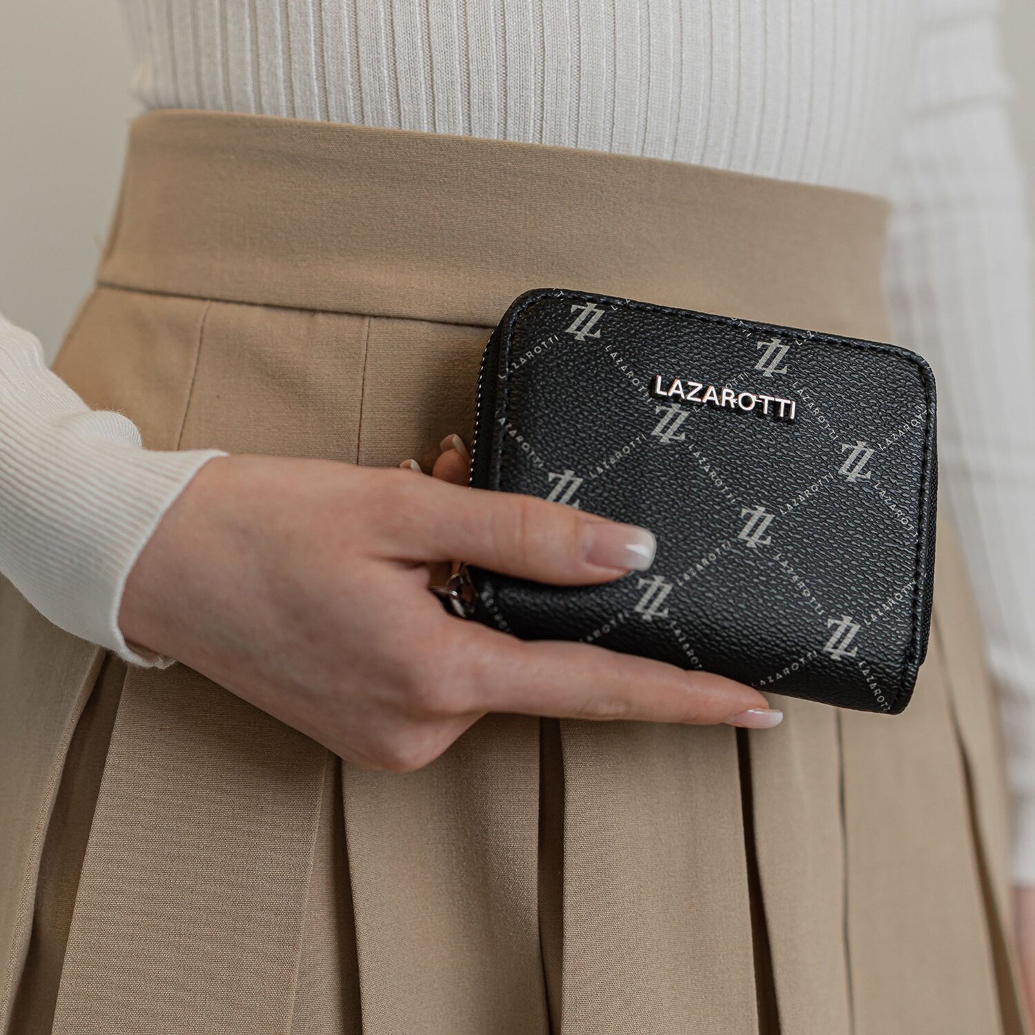 Lazarotti Portafoglio Palermo 11 cm black sul