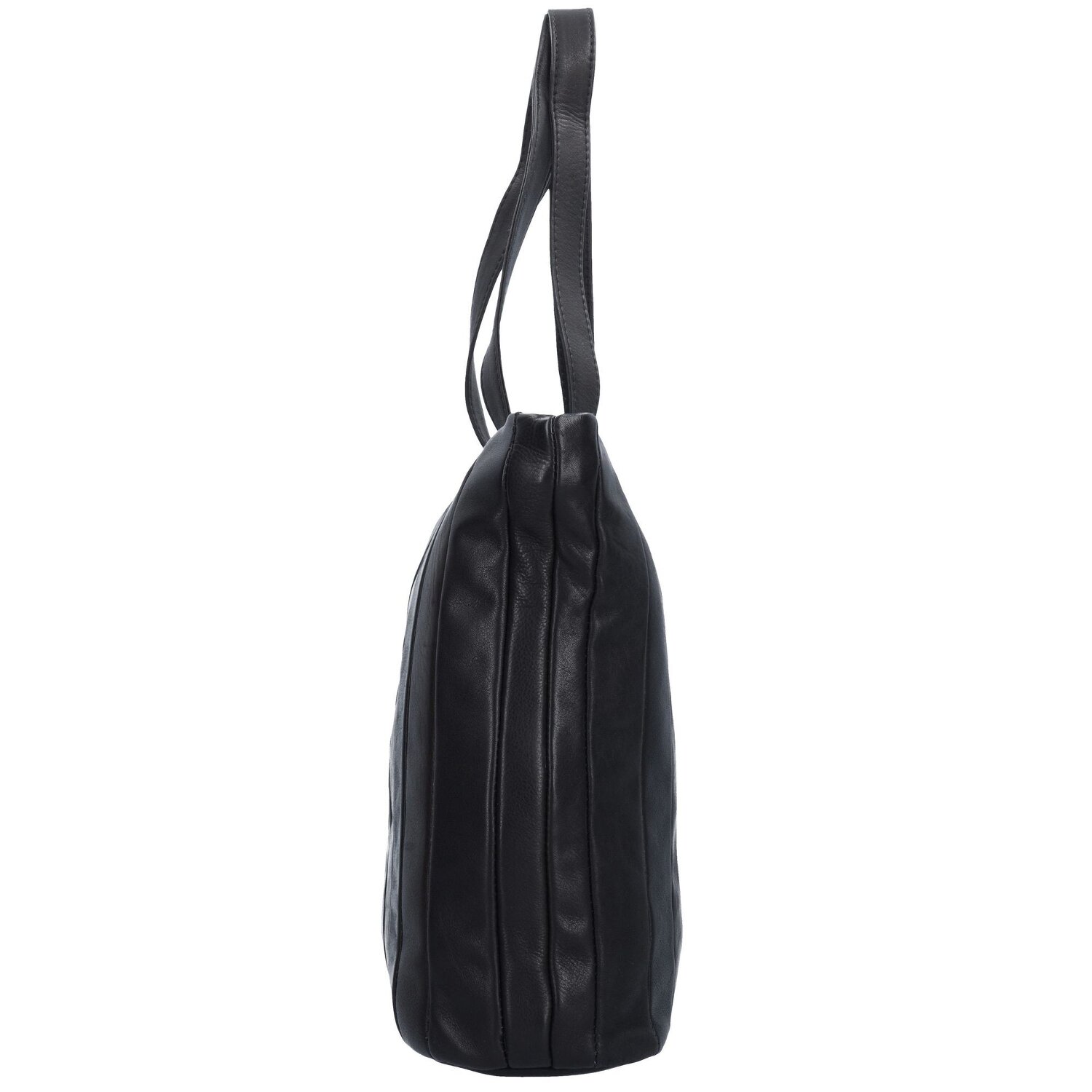 Borsa shopper in pelle nappa