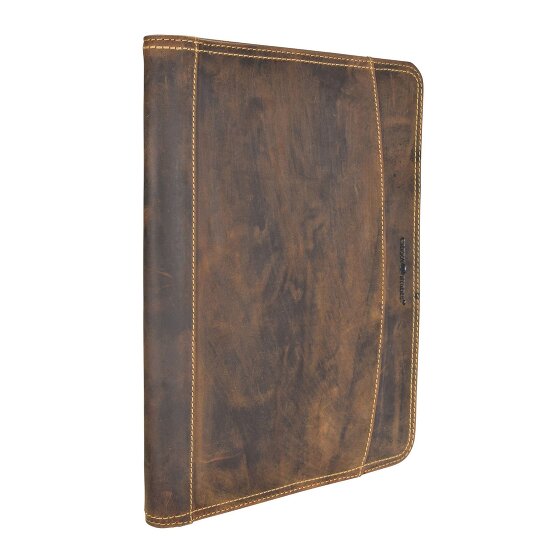 Greenburry Cartella ad anelli vintage in pelle 26 cm