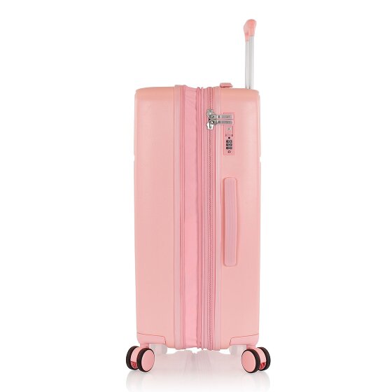 Heys Pastel 4 ruote Set di valigie 3 pezzi con piega di espansione