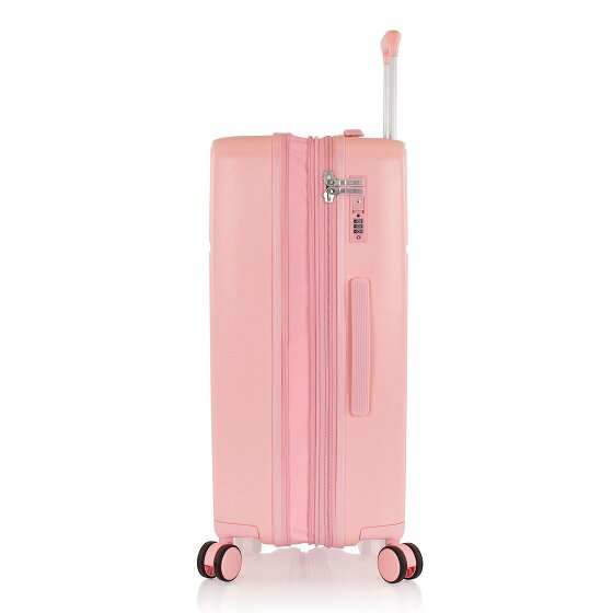 Heys Pastel 4 ruote Set di valigie 3 pezzi con piega di espansione