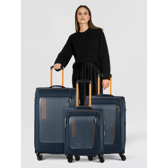 American Tourister Aktivus 4 ruote Set di valigie 3 pezzi espandibile