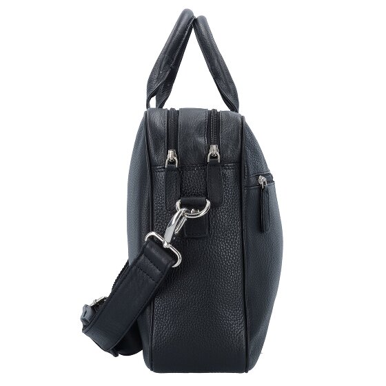 Dermata Cartella in pelle con scomparto per laptop da 40 cm