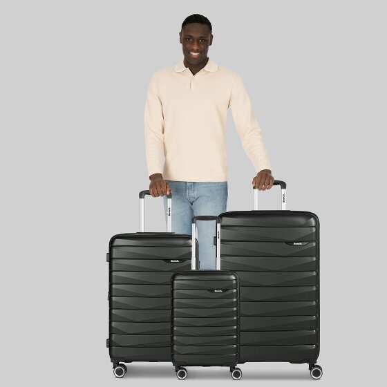 Bench Paris 4 ruote Set di valigie 3 pezzi con piega di espansione