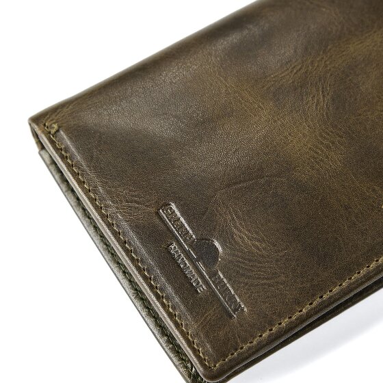 Greenburry Newport Portafoglio Protezione RFID Pelle 12.5 cm