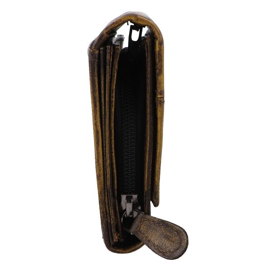 Greenburry Destressed Portafoglio Protezione RFID Pelle 13 cm