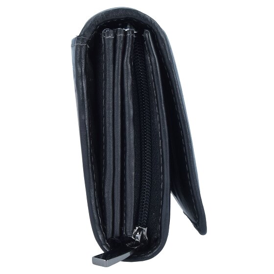 Greenland Nature Portafoglio in nappa nera RFID 16 cm