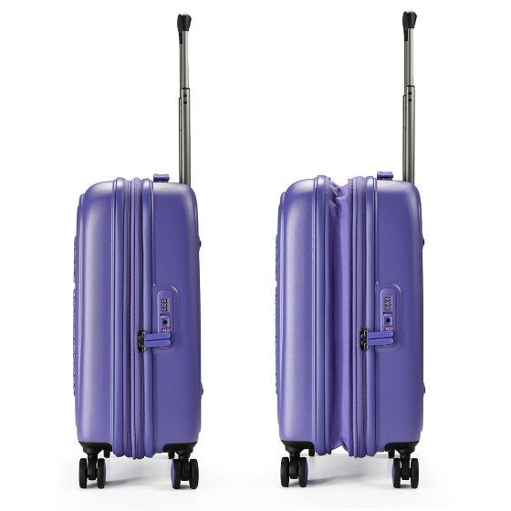 Mandarina Duck Logoduck Carrello cabina a 4 ruote 55 cm