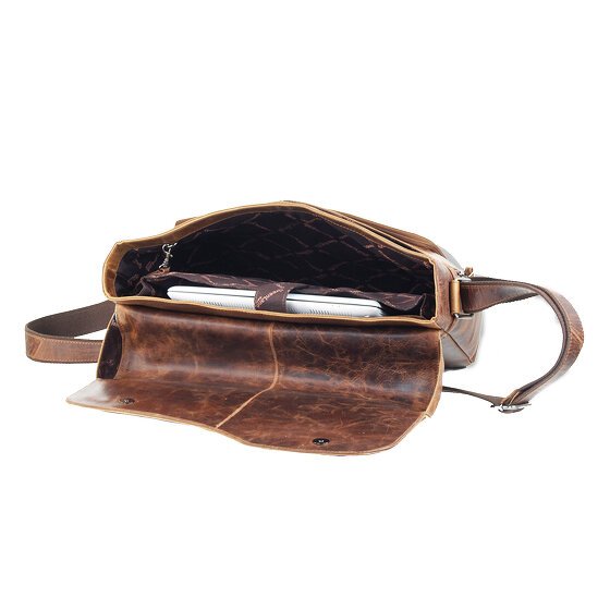 Greenland Nature Montana Messenger in pelle 40 cm Scomparto per laptop
