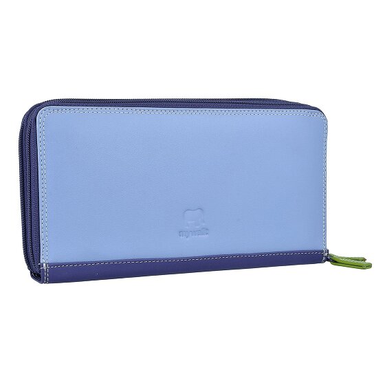 Mywalit Portafoglio grande in pelle con doppia zip 18 cm