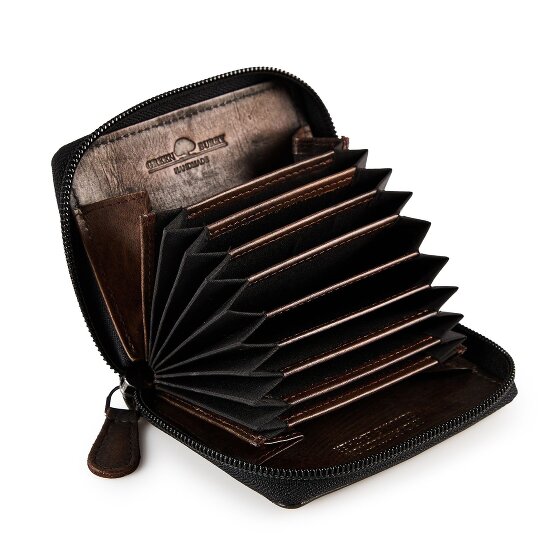 Greenburry Destressed Portafoglio Protezione RFID Pelle 10.5 cm