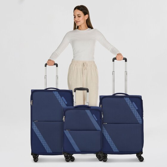 American Tourister Star Max 4 ruote Set di valigie 3 pezzi con piega di espansione
