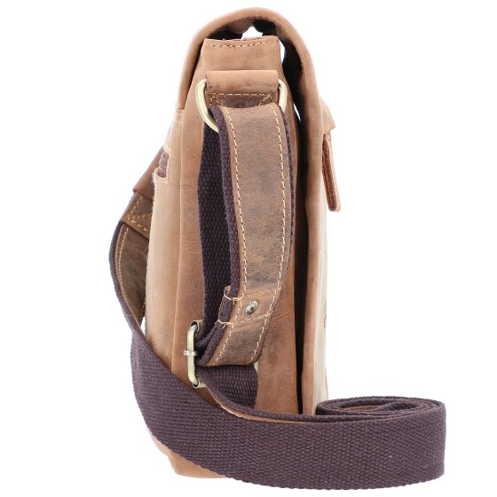 Greenburry Borsa a tracolla vintage in pelle 20 cm